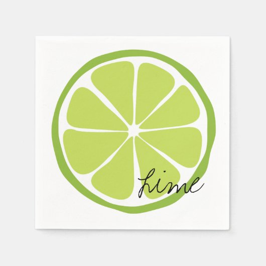 Summer Citrus Limon Paper Napkin Serviette (Vorderseite)