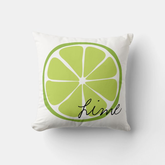 Summer Citrus Limon Throw Kissen (Vorderseite)