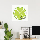 Summer Citrus Limon Wall Art Poster (Heimbüro)