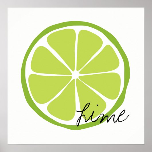 Summer Citrus Limon Wall Art Poster (Vorne)