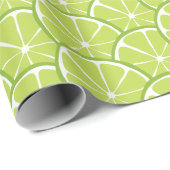Summer Citrus Limone Slices Wrapping Papier Geschenkpapier (Rolleneckpunkt)
