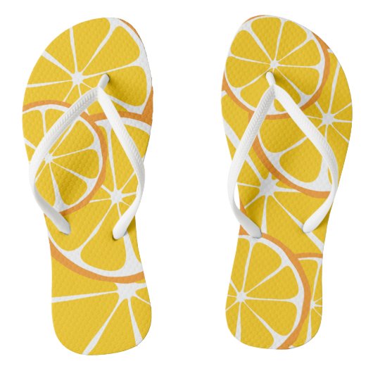 Summer Citrus Orange FlipFlops Badesandalen (Fußbett)