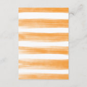 Summer Citrus Orange Grünbücher für Baby Begleitkarte (Rückseite)