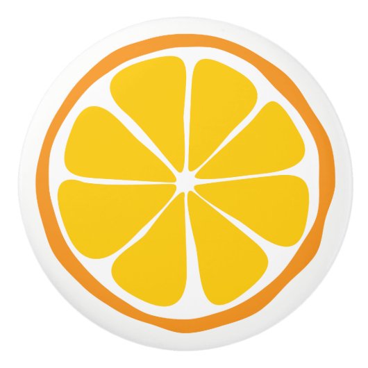 Summer Citrus Orange Keramik Knob Keramikknauf (Vorderseite)