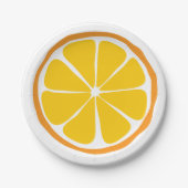 Summer Citrus Orange Paper Teller (Vorderseite)