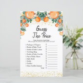 Summer Citrus Orange schätzen den Preis Spiel (Stehend Vorderseite)