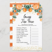 Summer Citrus Orange schätzen den Preis Spiel (Vorne/Hinten)