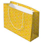 Summer Citrus Orange Slices Gift Bag - GROSS Große Geschenktüte (Rückseite Schrägansicht)