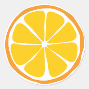 Summer Citrus Orange Stickers