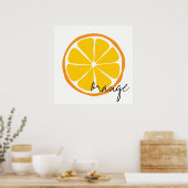 Summer Citrus Orange Wall Art Poster (Küche)