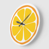 Summer Citrus Orange Wall Uhr (Winkel)