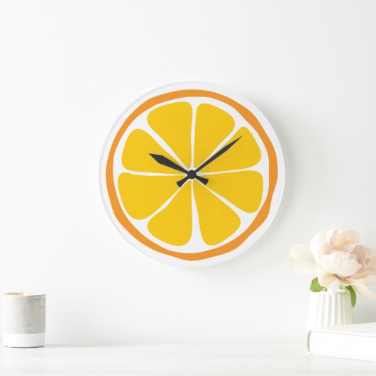 Summer Citrus Orange Wall Uhr (Zuhause)