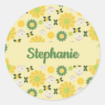 Summer Citrus Personalisiert Sticker