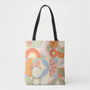 Summer Citrus Watermelon: Abstrakt geometrische Se Tasche