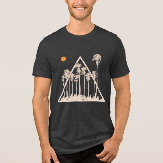 Summer City Skyline Tri-Blend Shirt (Vorderseite)