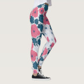 Summer Classic Simple Floral LuLaRoe Pink White Leggings (Rechts)