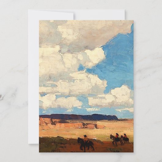 "Summer Cloud" Western Art von Edgar Payne Dankeskarte (Vorderseite)