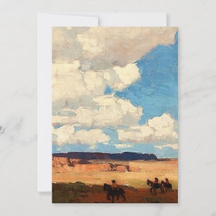 "Summer Cloud" Western Art von Edgar Payne Dankeskarte
