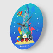 Summer Club Beach House Große Uhr (Winkel)