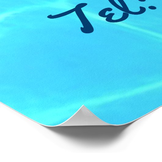 Summer Club/Corporate Beach Party Werbung Poster (Ecke)