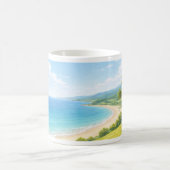 Summer Coastal Landscape Mug Kaffeetasse (Mittel)