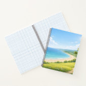 Summer Coastal Landscape Spiral Notebook Notizblock (Innenseite)