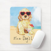 Summer Cocker Spaniel Mousepad (Mit Mouse)