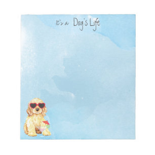 Summer Cocker Spaniel Notizblock