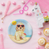 Summer Cocker Spaniel Pappteller (Party)