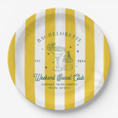 Summer Cocktail Club | Bachelorette Pappteller (Vorderseite)