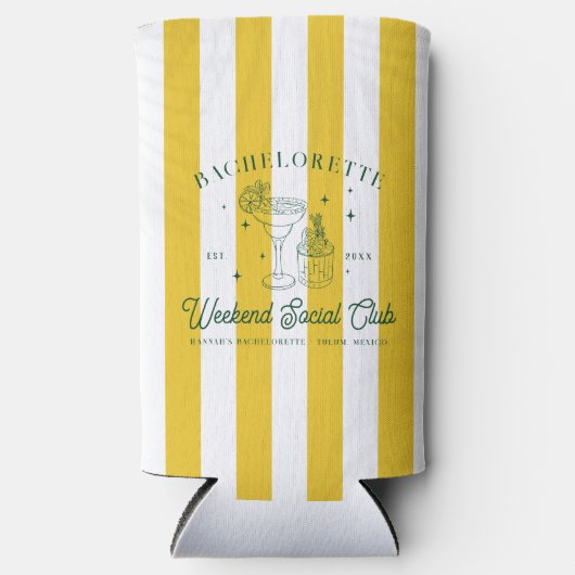 Summer Cocktail Club | Bachelorette Selters Dosenkühler (Vorderseite)