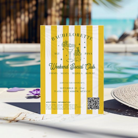 Summer Cocktail Club | Bachelorette Weekend Einladung