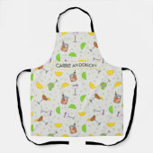 Summer cocktail Muster Barkeeper Mixologe Schürze (Vorderseite)