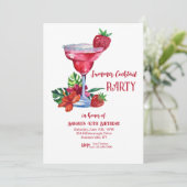 Summer Cocktail Party Einladung (Stehend Vorderseite)