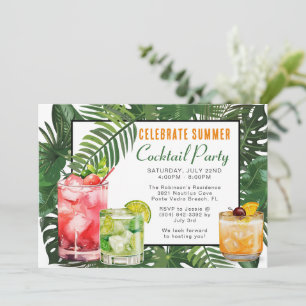 Summer Cocktail Party Einladung