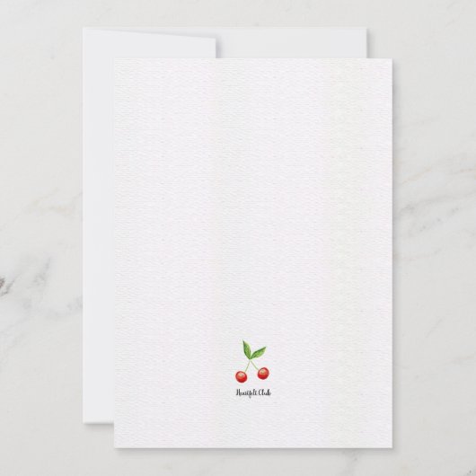 Summer Cocktails Einladung (Rückseite)