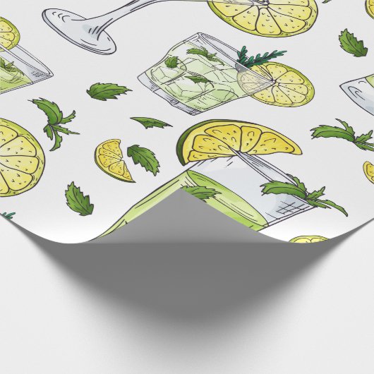 Summer Cocktails Geschenkpapier (Ecke)