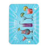 Summer Cocktails Happy Hour Somewhere Magnet (Vertikal)