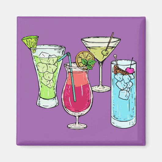 Summer Cocktails Magnet (Vorne)