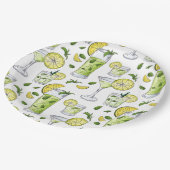 Summer Cocktails Pappteller (Schrägansicht)