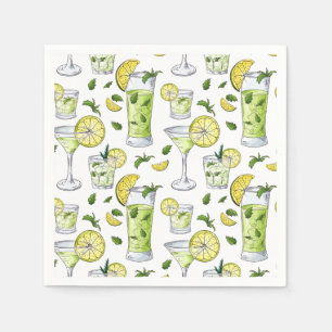 Summer Cocktails Serviette