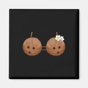 Summer Coconut Bra Halloween Kostüm Hawaii Aloha Magnet