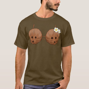 Summer Coconut Bra Halloween Kostüm Hawaii Aloha T-Shirt
