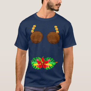 Summer Coconut Bra Halloween Kostüm Hawaii Aloha T-Shirt