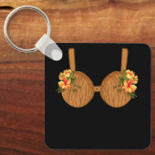 Summer Coconut Bra Halloween Kostüm Hawaii Hawaii Schlüsselanhänger (Vorderseite)