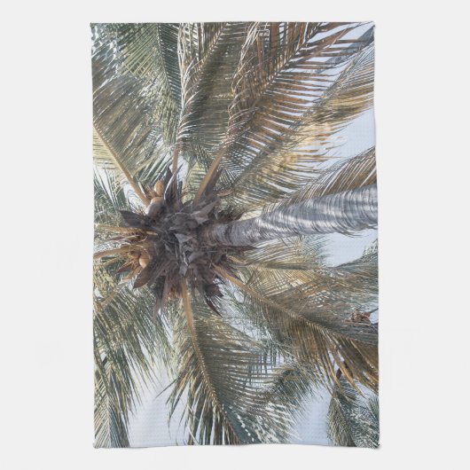 Summer Coconut Chill Palm 1 Geschirrtuch (Vertikal)