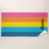 Summer Color Classic Stripe Strandtuch (Vorderseite)