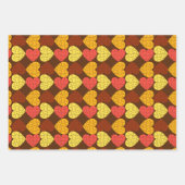 Summer Color Heart Shape Jigsaw Puzzle Geschenkpapier Set (Vorderseite)