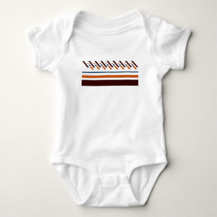 Summer Colorful Stripe Baby Baby Strampler