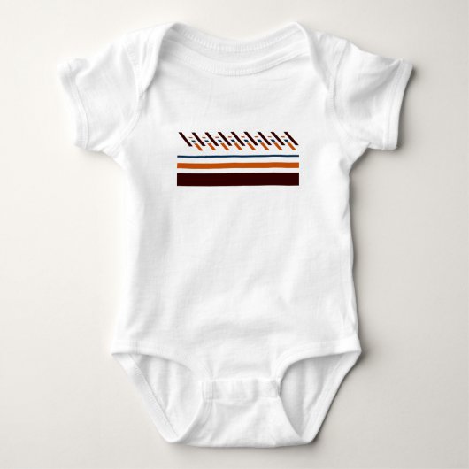 Summer Colorful Stripe Baby Baby Strampler (Vorderseite)